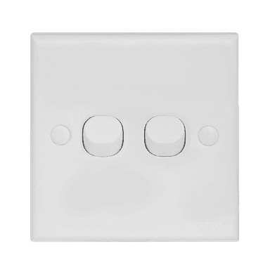 CASABLANCA 10Amp. 2Gang 1Way Switch White