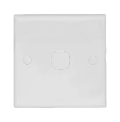 CASABLANCA 1Gang Blank Plate with Removable Plug White
