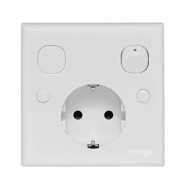 CASABLANCA 16Amp. Single Switched Schuko Socket Outlet + Removable Plug White