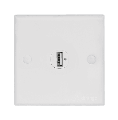 CASABLANCA 2.1Amp. 1Gang Type-A USB Charger Outlet White