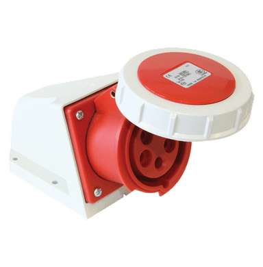 ATLANTIS CEE Series 16Amp. 400V IP44 3P+N+E Wall Mounted Socket 50/60Hz - 6h