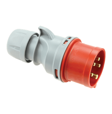 ATLANTIS CEE Series 16Amp. 400V 4Pole IP44 Phase Inverter Plug 50/60Hz - 6h