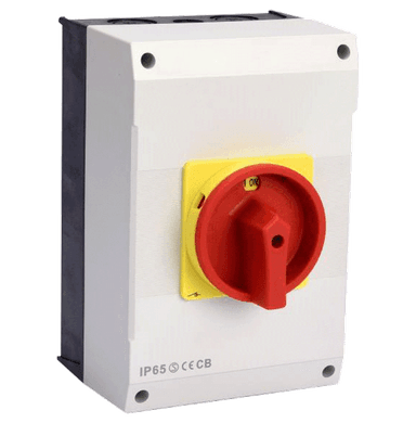 ATLANTIS 56Series 63Amp. 230-440V IP65 3Pole Surface Mounted Isolating Switch Metal