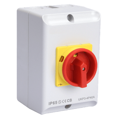 ATLANTIS 56Series 80Amp. 230-440V IP65 4Pole Surface Mounted Isolating Switch Metal