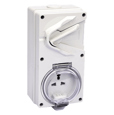 ATLANTIS 56Series 15Amp. 250V IP55 2Pole Combination Isolating Switch