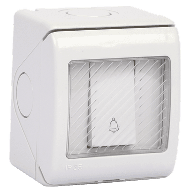 ATLANTIS 56Series 16Amp. 250V IP55 1Gang Surfce Mounted Bell Press