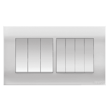 AKOYA 16Amp. 7Gang 2Way Switch White with White Surround