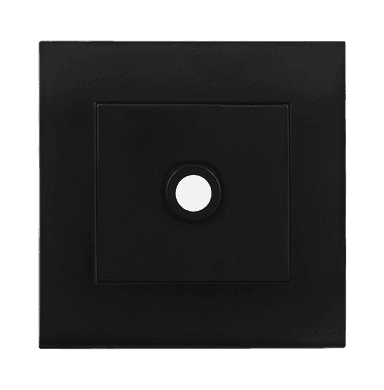 AKOYA 1Gang 25Amp Flex Outlet B/Matte with B/Matte Surround