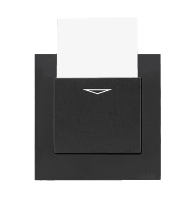 AKOYA 16Amp. Electronic Key Card Switch B/Matte with B/Matte Surround