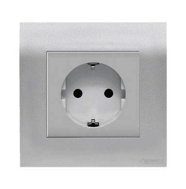 AKOYA 16Amp. Schuko Socket Outlet S/Matte with S/Matte Surround