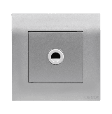 AKOYA 1Gang 25Amp Flex Outlet S/Matte with S/Matte Surround