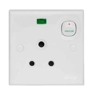 CASABLANCA 5Amp. Switched Socket Outlet with Surge Arrester White