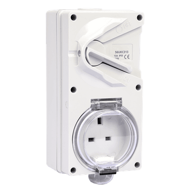 ATLANTIS 56Series 13Amp. 250V IP55 2Pole Combination Isolating Switch