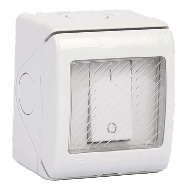 ATLANTIS 56Series 13Amp. 250V IP55 1Gang Double Pole Surfce Mounted Switch