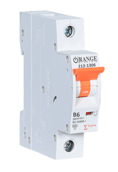 SIGMA 6Amp. 1Pole, Type B, 240/415V, 6kA MCB