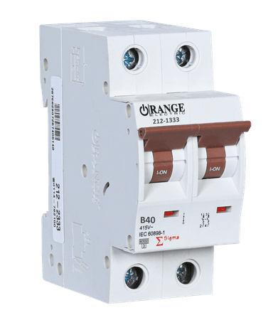 SIGMA 40Amp. 2Pole, Type B, 415V, 6kA MCB