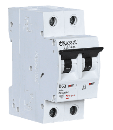 SIGMA 63Amp. 2Pole, Type B, 400V, 10kA MCB