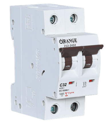 SIGMA 32Amp. 2Pole, Type C, 415V, 10kA MCB