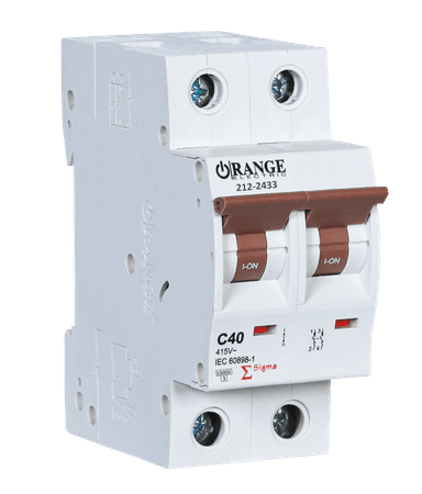SIGMA 40Amp. 2Pole, Type C, 415V, 10kA MCB
