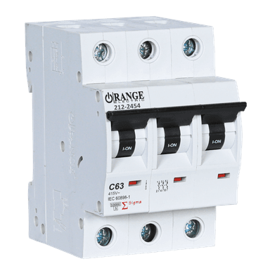 SIGMA 63Amp. 3Pole, Type C, 415V, 10kA MCB