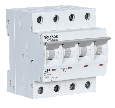 SIGMA 20Amp. 4Pole, Type C, 415V, 10kA MCB
