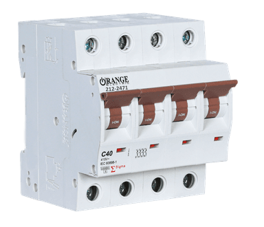 SIGMA 40Amp. 4Pole, Type C, 415V, 10kA MCB
