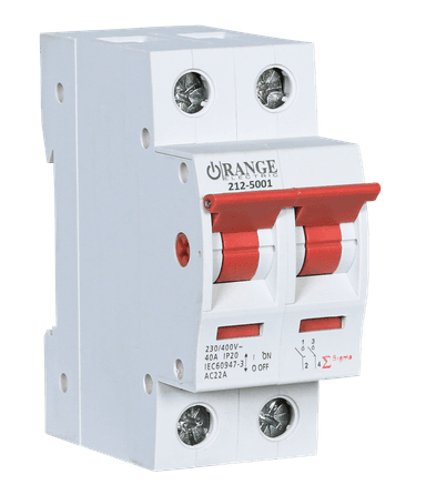 SIGMA 40Amp. 2Pole 230/400V Isolator